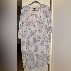 Torrid Floral Chiffon Top